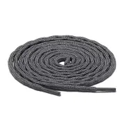 1Pair Wave Dark Gray Hiking Work Boot Shoe Laces for 5 6 7 8 eyelets Stay Tied