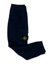 Stone Island Junior Compass Patch Tapered Trousers 8Y,6Y,4Y,14Y,2Y,12Y,10Y navy blue