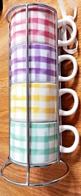 Coco + Lola Stackable Espresso Cup Set... New SEALED