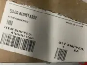 Color registration Assy Part num A1DUR71500 Bizhub 7000