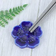 4 Pcs Key Dish Ceramic Chopstick Rest Dishwasher Safe Chopsticks