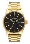 NEW Genuine Nixon Sentry SS All Gold & Black Dial 42mm Mens Wrist Watch A356-510