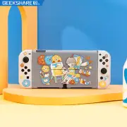 GeekShare Child Protective Case for Switch OLED Console and Joy Con Cartoon Skin
