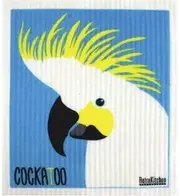 Retrokitchen 100% Compostable Sponge Cloth Cockatoo