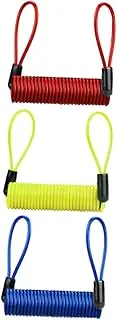 MOBUTOFU 3pcs Motorbike Lock Reminder Cable Durable Wire Theft Security Rope for Enhanced Night Safety for Bicycles
