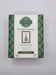 New Limited Scentsy Porcelain Ornament Christmas Tree Very Snowy Spruce