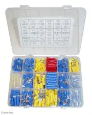 ELECTRICAL TERMINAL KIT, 360-PC SET – car audio wiring, electronic projects