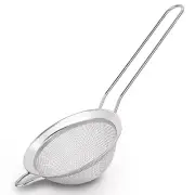 Fine Mesh Strainer, Stainless Steel Sieve Sifter with Handle, Small Metal Str...