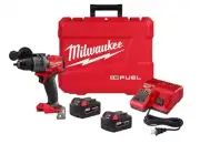 Milwaukee M18 18V Brushless Cordless 1/2 Drill/Driver Kit W/(2) 5.0Ah Batteries