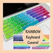 Rainbow Keyboard Silicone Cover Protector for Apple Macbook Air Pro 13 15 Retina