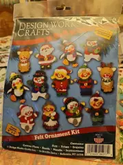 Design Works Crafts - Santa Christmas Friends Makes 13 Ornaments Kit #5277-NEW