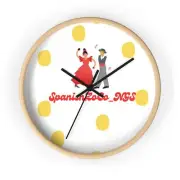 Spanish Flamenco Dance Wall Clock, Elegant Home Decor Gift, Unique Handcrafted