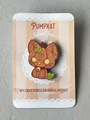 Pumpkat Wood Collectible Pin