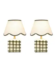 [Lexi Lighting] Romy Ceramic Table Lamp Set Of 2 in Green