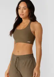 [Lorna Jane] Amy Maximum Support Sports Bra in Green, Size - XL XL Hazel