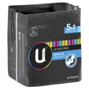 Kotex U Ultra Thin Wings Regular 14