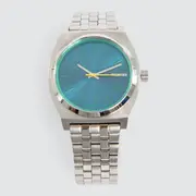 [Nixon] Time Teller Watch Silver / Byron Blue