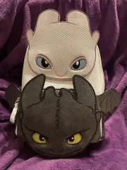 Loungefly How to Train Your Dragon Light & Night Fury Cosplay Mini Backpack