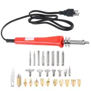 28PCS Wood Burning Kit, Wood Burner Tool Wood Burning Pen Pyrography30W,110-120V