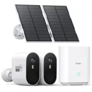 AOSU Solar Security Cameras Wireless Outdoor, 2K QHD Home Security System, 2 ...