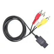 6ft AV Audio Video A/V Cable Cord Wire TV Game HTE Cable FOR Nintendo 64 N64 D