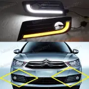DRL LED Daytime Running Lights Lamp Fog Lights For Citroen C-Quatre C4 2012-2014