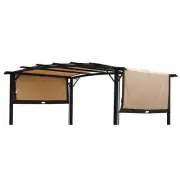Polyester Replacement Canopy in Beige for 12 ft. x 9 ft. Outdoor Metal Pergola