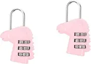 Combination Padlock Cartoon Three Password Lock for Cabinets Lockers and Tool Boxes Durable Design Stylish Secure Storage
