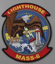Officially Licensed MASS-6 Det B Lighthouse PVC Patches