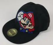 SUPER MARIO NINTENDO BASEBALL CAP FLATBILL FITTED S/M FLEX FIT HAT SPORT GAME