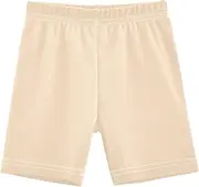 [RPLIFE] Girls Cotton Bike Shorts Bisque Print Soft Cartwheel Shorts for Under Dresses Toddler Summer Outfits, 4-10 Years, Bisque, 10 Years