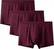 [Maiyifu-GJ] Men's Solid Colour Modal Underwear Breathable U Convex Boxer Briefs Comfortable Stretch Trunks