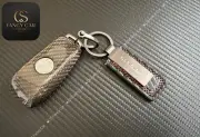 Genuine Carbon Fiber Key Fob Cover Keyring Pack For Mercedes GLC63s Custom Made