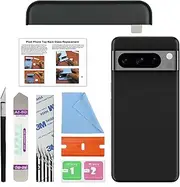 GREEN FUSION Compatible with Pixel 8 Pro Upper Back Glass Replacement, Top Rear Glass Cover for Pixel 8 Pro (Top Section), Includes Repair Tools & Instruction, Obsidian