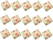 FRCOLOR 90pcs Flower Pattern Soap Packing Boxes Handmade present Wrapping Cases present Box for Crafts Soaps and Party Supplies Durable Paper Material