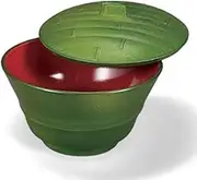 J-Kitchens TA Bamboo Shaped Bowl (Soup Bowl, Bowl, Wan, Lacquerware) (Large) Wakatake Uchi Akira (Lad) 4.5 x 4.5 x 3.4 inches (11.5 x 11.5 x 8.7 cm), Heat Resistant ABS Resin, Made in Japan,