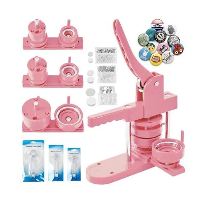 Ganggend Button Maker Machine Multiple Sizes, 1''+1.25''+2.25'' Button Badge ...