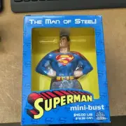 DC Direct Superman Man of Steel 5.5" Cold Cast Porcelain Mini Bust Statue