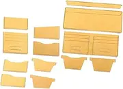 Anneome 1 Set Durable Leather Wallet Production Template for DIY Crafting Sturdy Stencils for Leather Goods Creation and