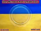 Sharp LG Microwave Oven Spare Parts Glass Turntable Plate Platter Tray 245mm W14