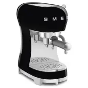 NEW Smeg 50's Style Espresso Coffee Machine Black - ECF02BLAU