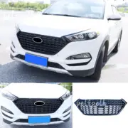 Glossy Black Front Upper Bumper Mesh Grill Grille For Hyundai Tucson 2016-2018