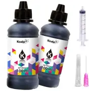 200ML Koala Pigment Black Ink Refill for HP 60 61 62 63 64 65 66 67 564 950 952