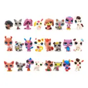 24PCS/Set Littlest Pet Shop Cat Dog Animals LPS Toys 6cm PVC Doll Gift Bundle