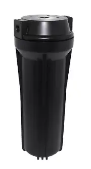 10" SL Flat Cap Housing NSF Black Cap/Black Sump 1/2" No Pressure Relief