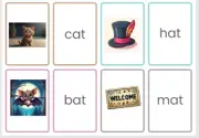 CVC Word Family Flashcards – Short A Matching Game (-at, -ad, -ag, -an Words)