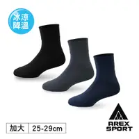 在飛比找蝦皮商城優惠-【AREXSPORT】S004超值3入組 涼感襪 加大碼 運