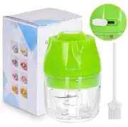 Electric Mini Food Processor Portable Green