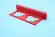 Red M12 Battery Holder Milwaukee M12 Mount Holds 2 Batteries