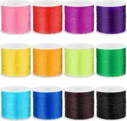 Hilo Elastico Para Joyeria Cordon de Cuentas Para Pulseras Collares 12 Rollos